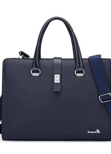 Top-notch quality leather laptop bag