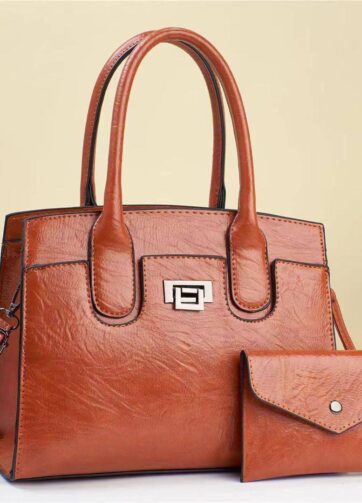 Quality raw leather fashion hand bag