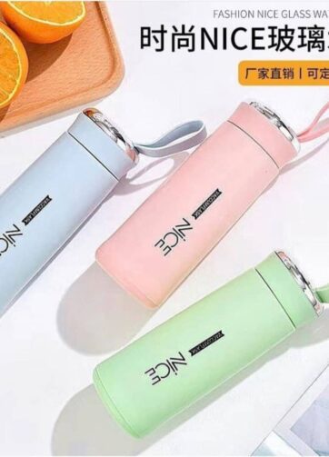 AquaBliss Mini Glass Water Bottle