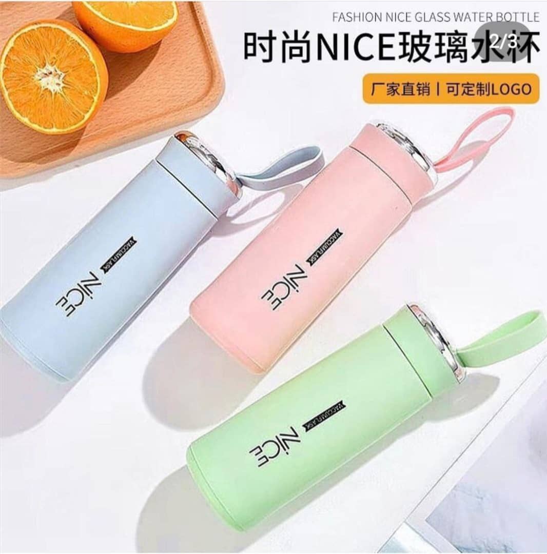 AquaBliss Mini Glass Water Bottle